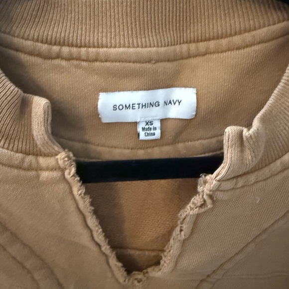 Something Navy Tops - Something Navy Camel Knit Top